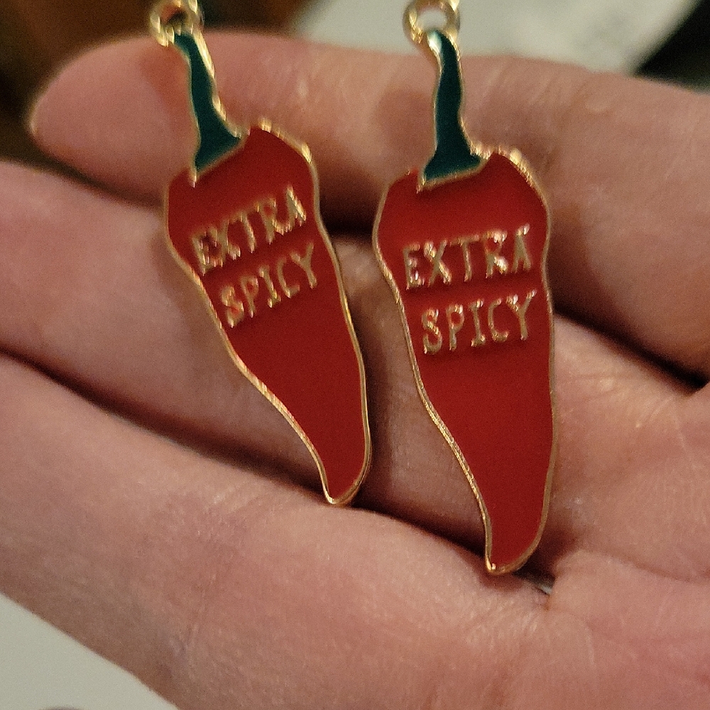 Extra Spicy Pepper Earrings~ Pierced